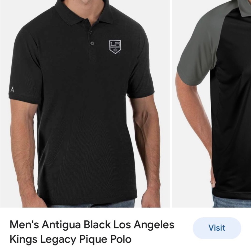 Men’s to extra-large Adidas polo LA knights